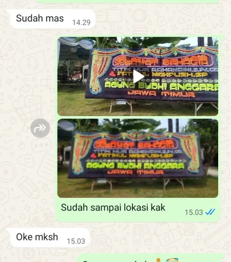 Pengiriman Papan Bunga Duri Kosambi